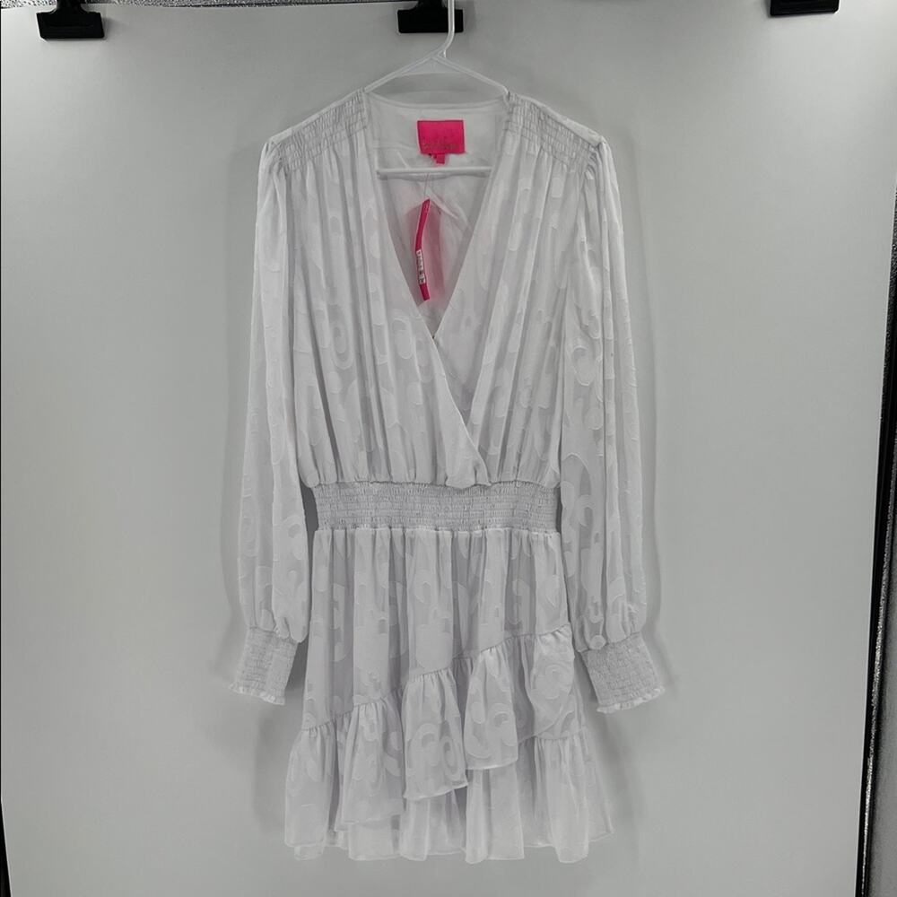 Lilly Pulitzer Women's Cristiana Long Sleeve Dress - Resort White - 14 - NWT